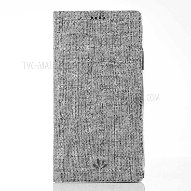 VILI DMX Cross Texture Card Holder Leather Stand Case for OnePlus 5T - Grey