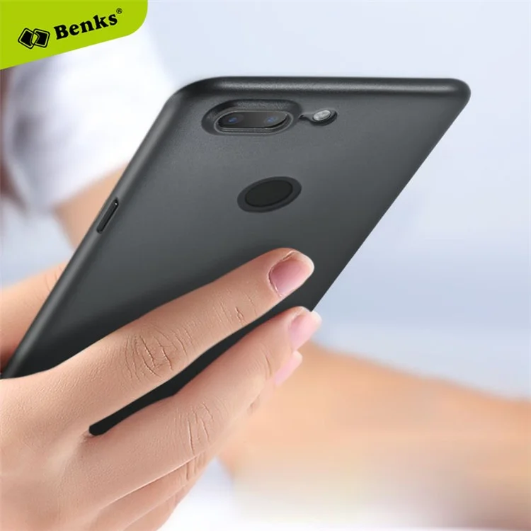 BENKS Magic Lollipop 0.4mm Matte PP Back Cover for OnePlus 5T - Black
