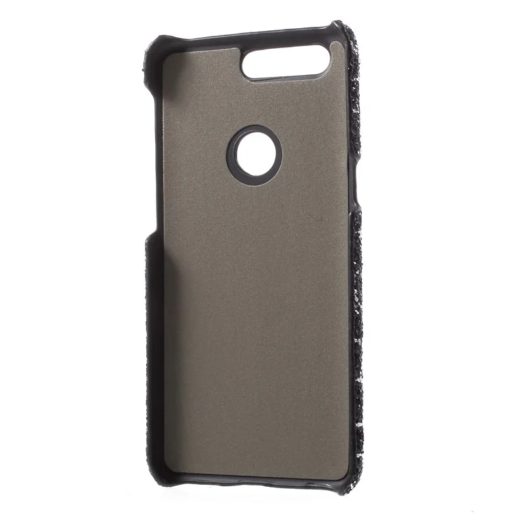 Glitter Sequins Leather Coated PC Ultra-thin Shell  for OnePlus 5T - Black