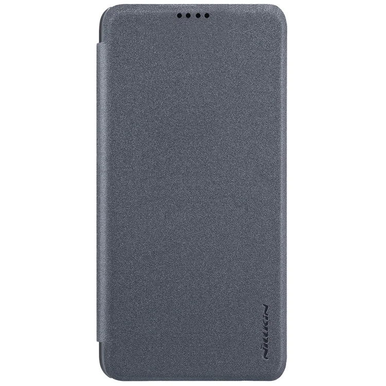 NILLKIN Sparkle Series PU Leather Mobile Phone Case for OnePlus 6 - Black