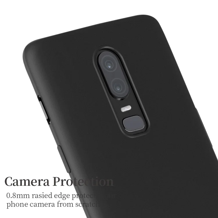 X-LEVEL Ultra-thin Frosted TPU Case for OnePlus 6 - Black