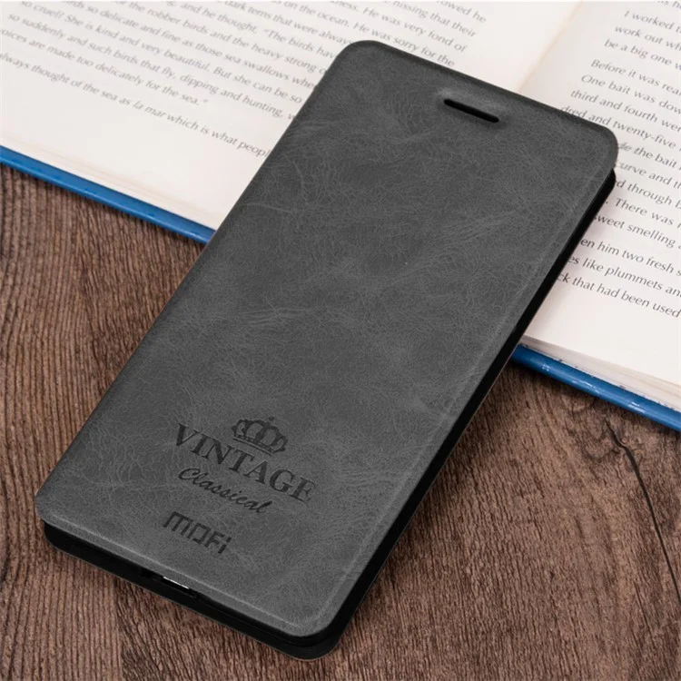 MOFI Card Slot Leather Case for OnePlus 6 - Black