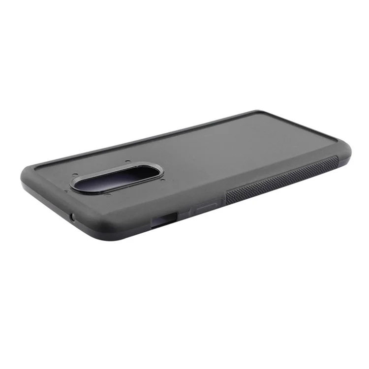 Black - Anti-slip Matte TPU + PC Hybrid Case for OnePlus 6