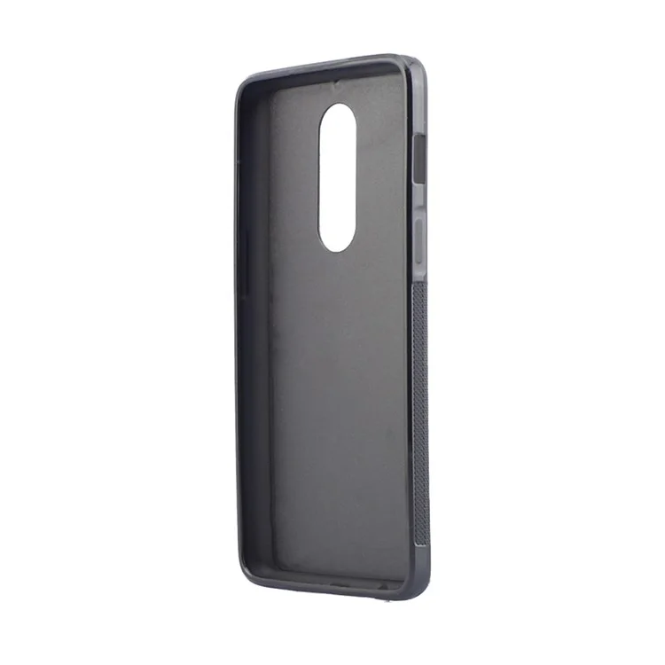 Black - Anti-slip Matte TPU + PC Hybrid Case for OnePlus 6