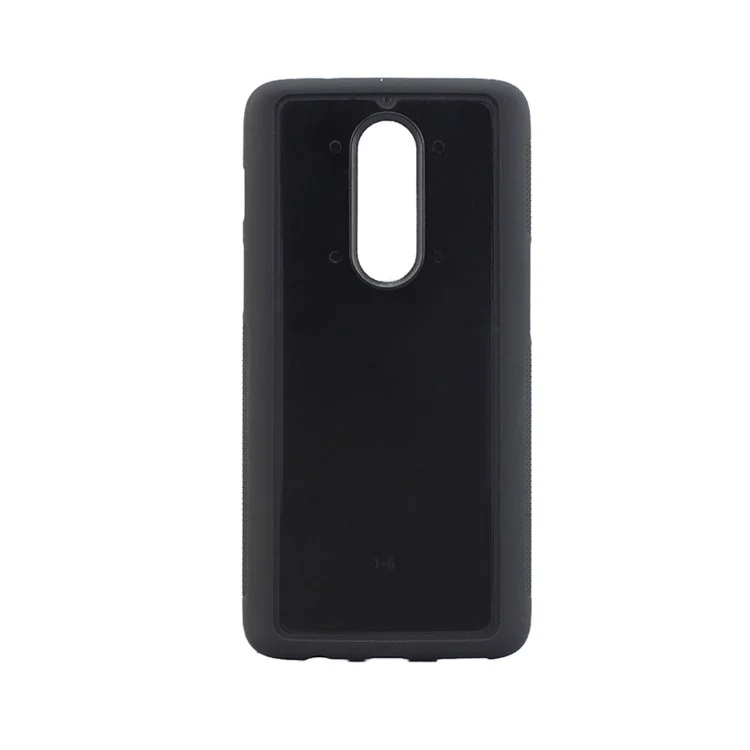 Black - Anti-slip Matte TPU + PC Hybrid Case for OnePlus 6
