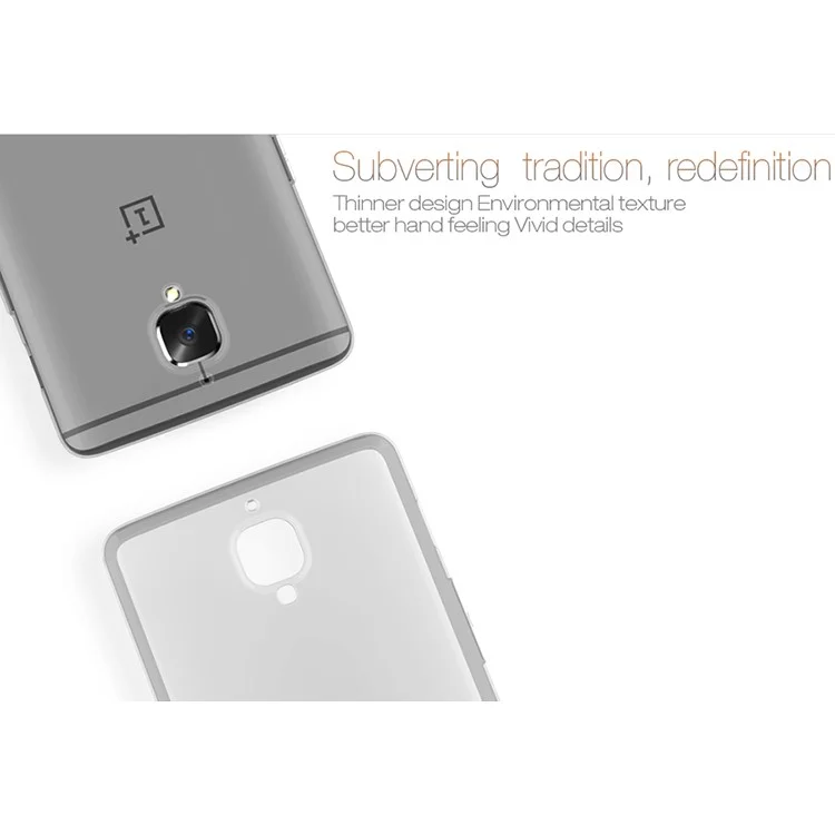 NILLKIN 0.6mm Nature Soft TPU Skin Case for OnePlus 3 / 3T  - Transparent