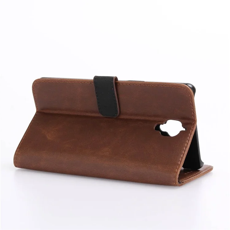 Retro Style Stand Leather Shell Cover for OnePlus 3T / 3 - Coffee