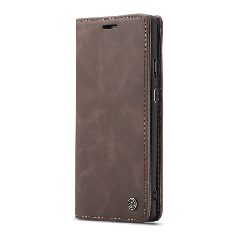 CASEME 013 Series for OnePlus 7 Pro Auto-absorbed Wallet Stand PU Leather Phone Cover - Coffee