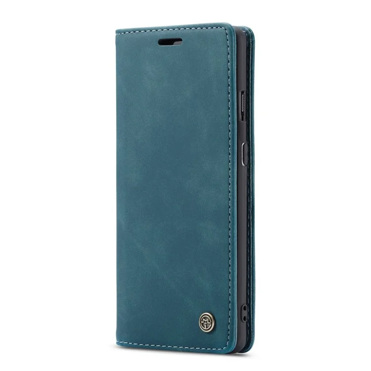 Caseme 013 Serie de Billetera de Cuero Absorbido Automáticamente Para OnePlus 7 - Azul