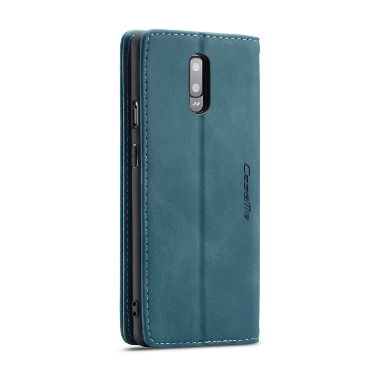 Caseme 013 Serie de Billetera de Cuero Absorbido Automáticamente Para OnePlus 7 - Azul