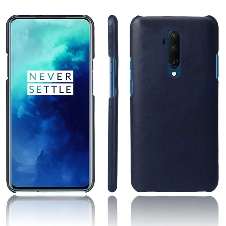 KSQ Crazy Horse PU Leather Coated Hard PC Case for OnePlus 7T Pro - Blue