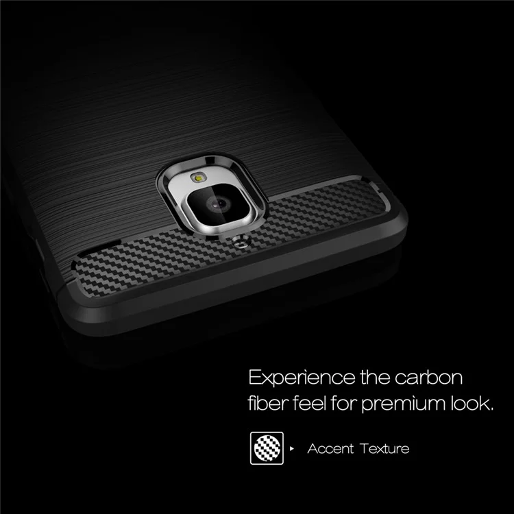 Carbon Fibre Brushed TPU Case for OnePlus 3 / 3T - Black