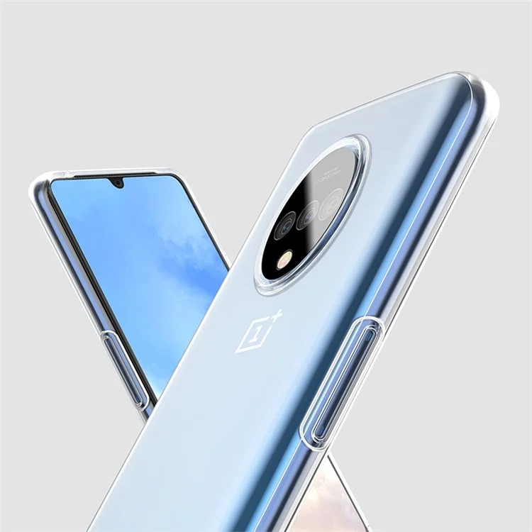 X-LEVEL Anti-slip Soft TPU Cell Phone Covering for OnePlus 7T - Transparent