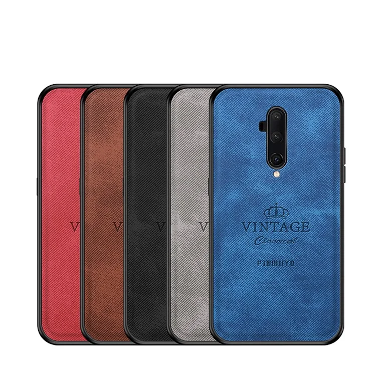 PINWUYO Serie Honorable Híbrida Antirrotura Carcasa Trasera para OnePlus 7T Pro - Negro 