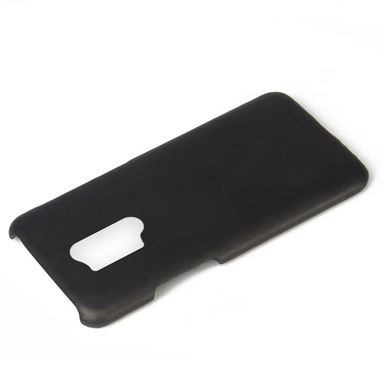 Caso duro revestido de couro PU KSQ Crazy Horse para OnePlus 8 Pro - Preto