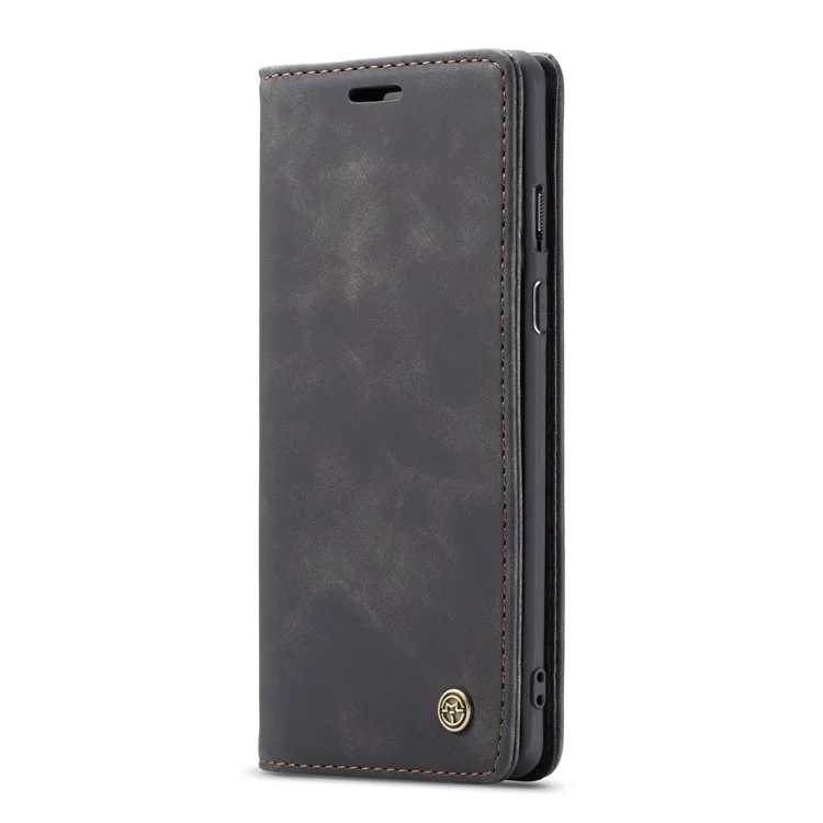 CASEME 013 Series Auto-absorbed Leather Wallet Shell for OnePlus 8 - Black