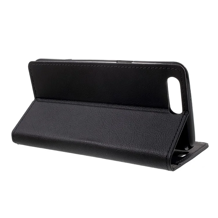 Wallet Leather Case for OnePlus 5 - Black