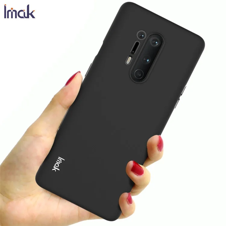 IMAK UC-1 Series Frosting Case TPU Phone Shell for OnePlus 8 Pro - Black