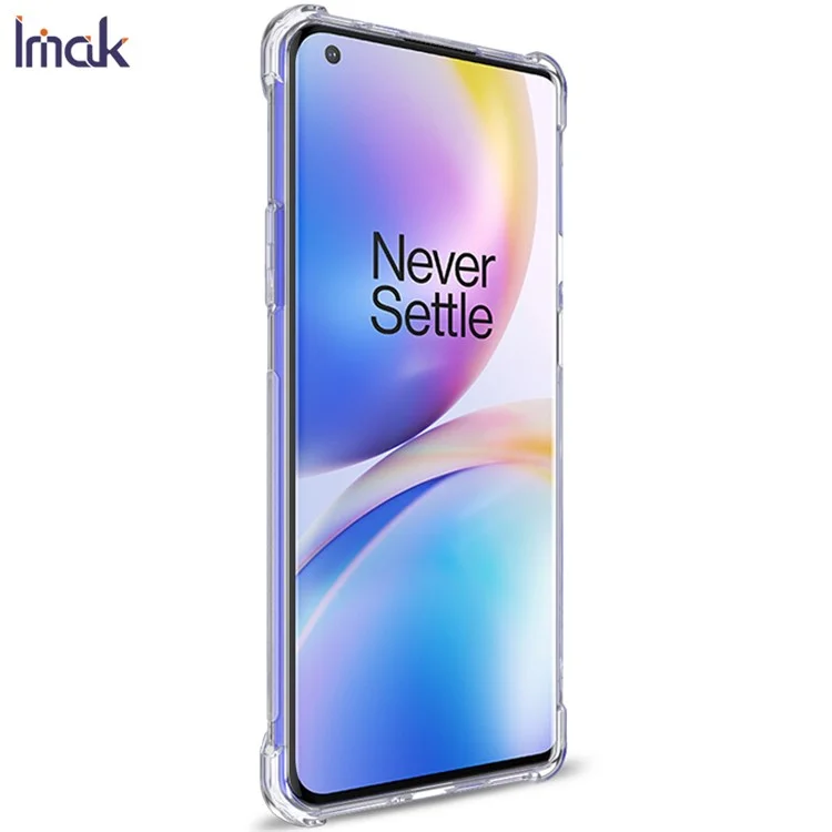 Étui de protection IMAK Airbag Shockproof TPU + Film de protection d'écran pour OnePlus 8 Pro - Transparent