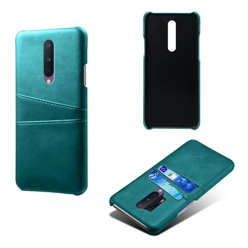 KSQ Obudowa PC z powłoką z ekopielęgry z podwójnymi slotami na karty dla OnePlus 8 - Zielony