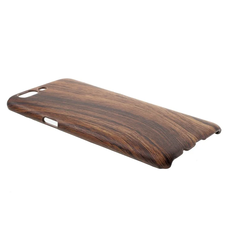 PU Leather Coated Hard Cover for OnePlus 5 - Wood Grain