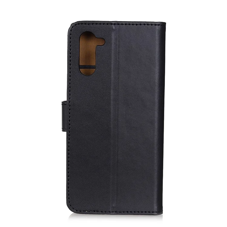 Leather Stylish Protective Case with Stand Wallet Cover for OnePlus Nord - Black