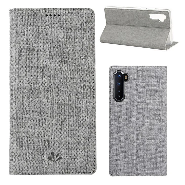 VILI DMX Cross Texture Chemine Shell en Cuir Pour OnePlus Nord / z / 8 Nord 5G - Gris