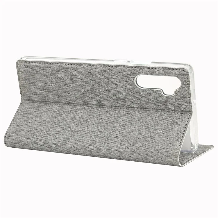 Capa de Couro Stand Shell Cross Texture VILI DMX para OnePlus Nord/Z/8 Nord 5G - Cinza