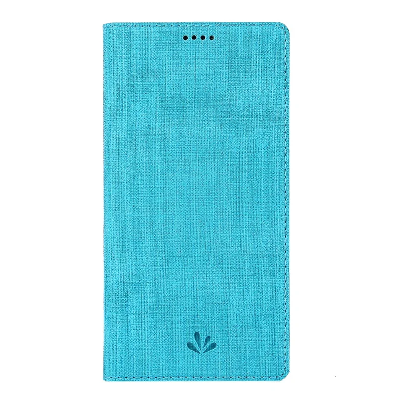VILI DMX Cross Texture Leather Stand Shell Case for OnePlus Nord/Z/8 Nord 5G - Blue