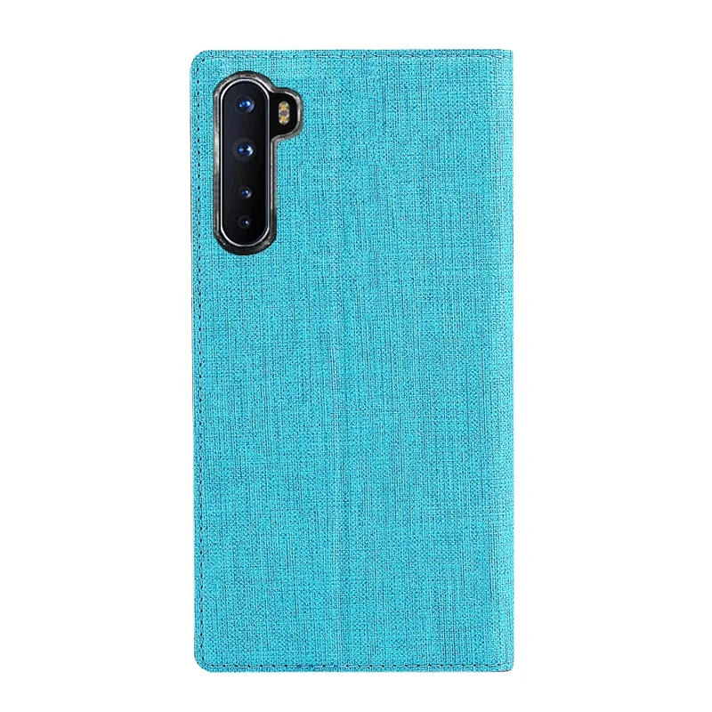 VILI DMX Cross Texture Leather Stand Shell Case for OnePlus Nord/Z/8 Nord 5G - Blue