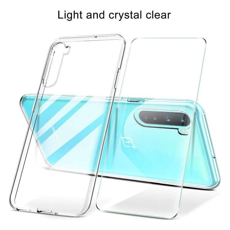 Capa de Telefone TPU para OnePlus Nord + Protetor de Tela de Vidro Temperado