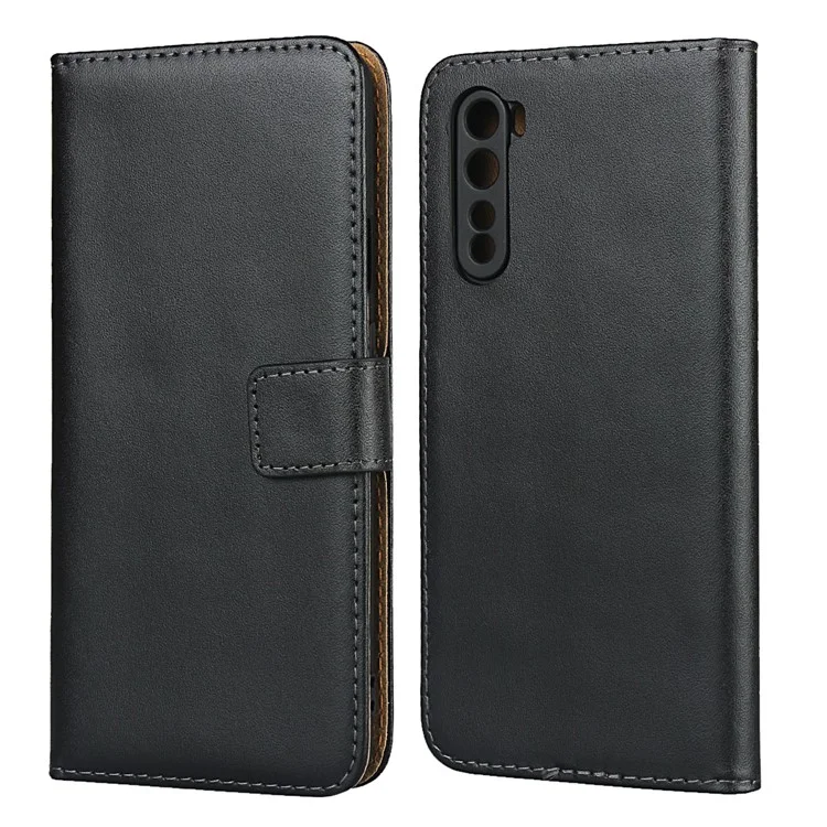 Accessoire de Boîtier de Portefeuille en Cuir Authentique Pour OnePlus Nord