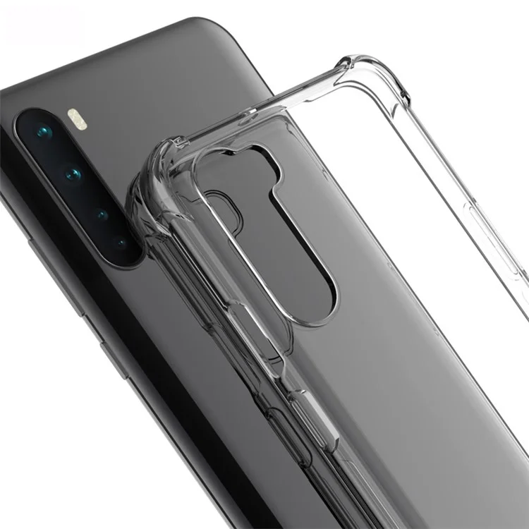 IMAK Airbag Propice TPU Couvercle + Protecteur D'écran Pour OnePlus Nord - Transparent