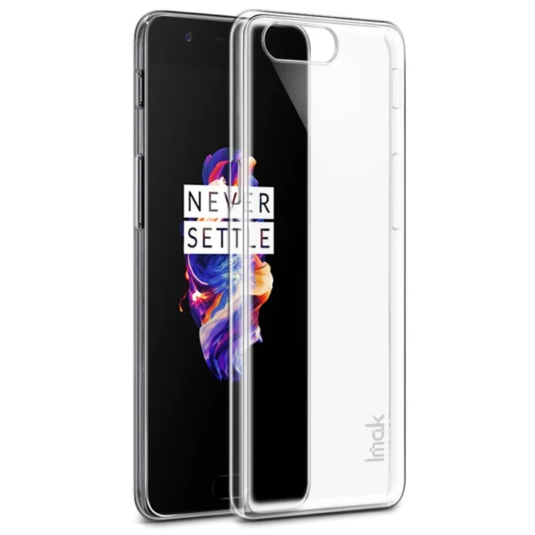 IMAK Crystal Clear Hard Plastic Case Wear Resistant for OnePlus 5