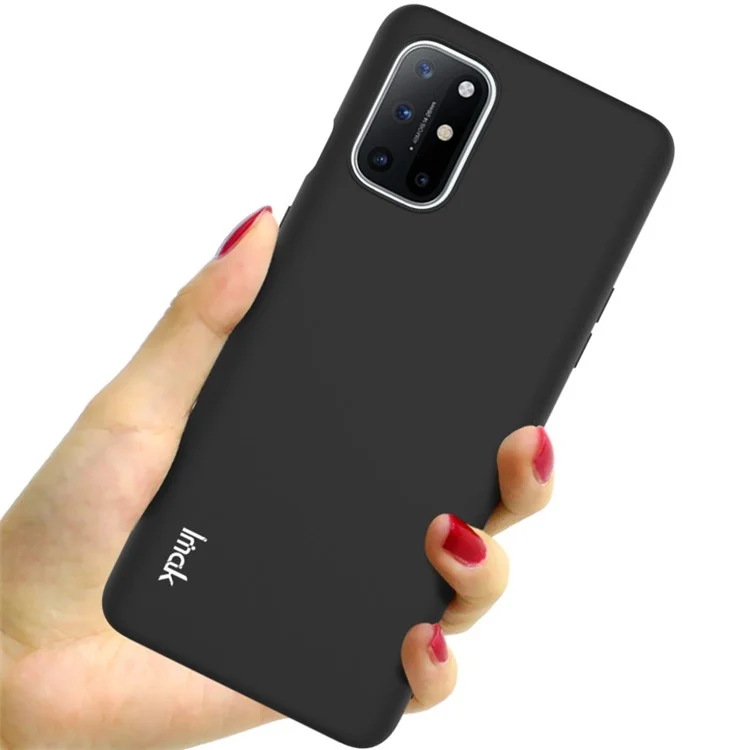 IMAK Colorful Soft Case UC-2 Series Skin-feel TPU Cover for OnePlus 8T - Black