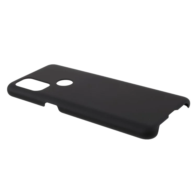 Casca de Plástico Rígido Emborrachado Para o Caso OnePlus Nord N10 5G - Preto