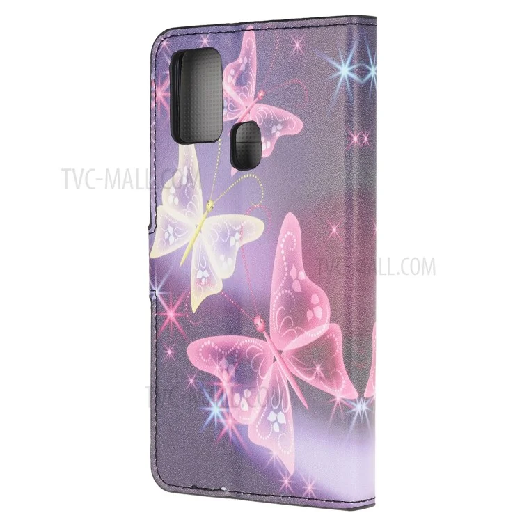 Cubierta Del Teléfono Para OnePlus Nord N10 5G Patrón Impresión De La Cartera De La Cartera - Mariposa Brillante