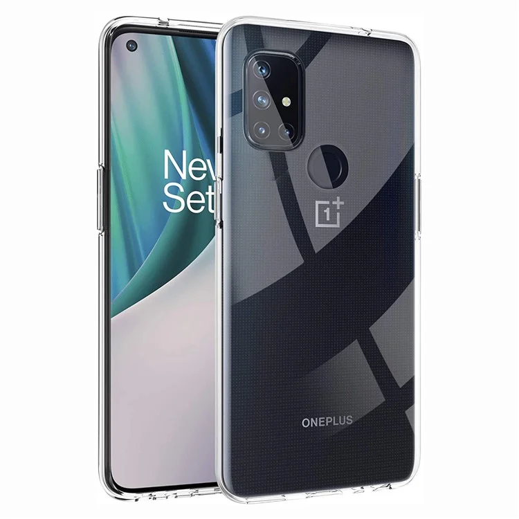 Funda de TPU suave y transparente para OnePlus Nord N10 5G, protección contra golpes, carcasa trasera antihuellas
