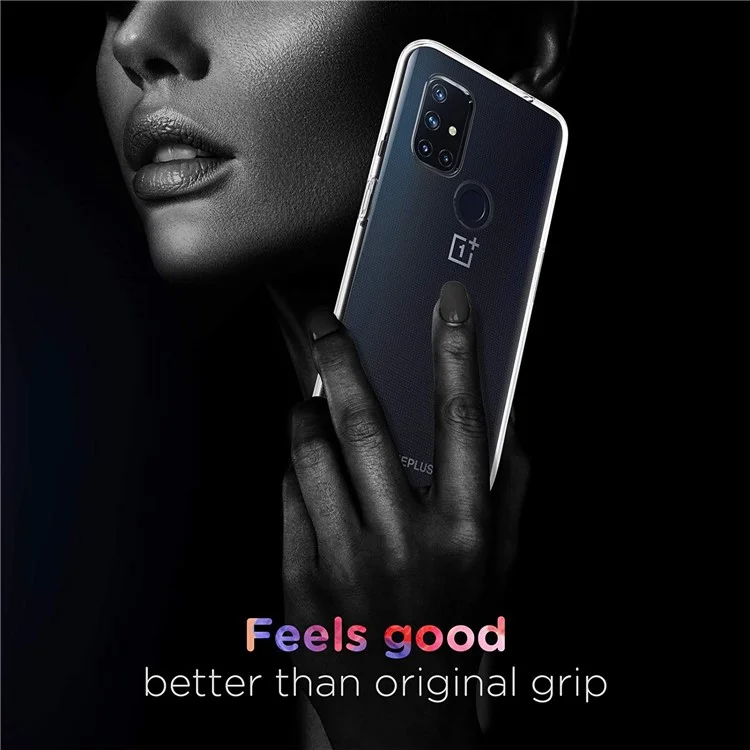 Funda de TPU suave y transparente para OnePlus Nord N10 5G, protección contra golpes, carcasa trasera antihuellas