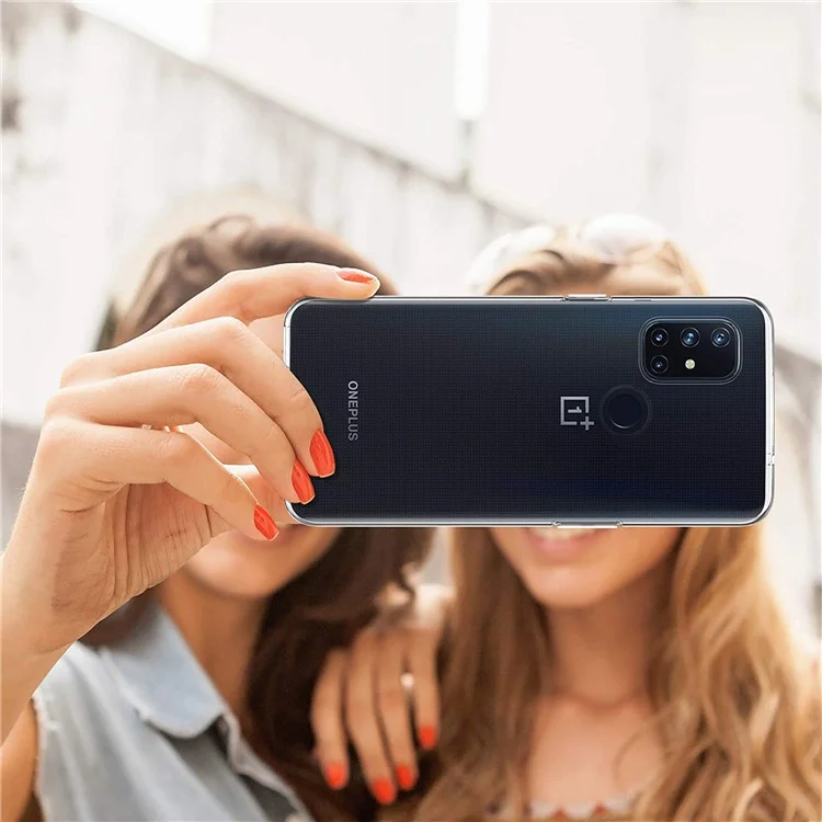 Funda de TPU suave y transparente para OnePlus Nord N10 5G, protección contra golpes, carcasa trasera antihuellas