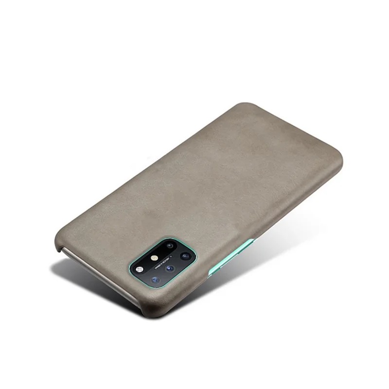PU Leather Coated PC-telefoonhoesje voor OnePlus 8T beschermer - Grijs