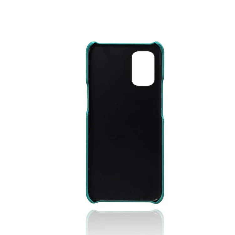 PU Lederbeschichtete PC -telefonhülle Für OnePlus 8T Protector Shell - Grün