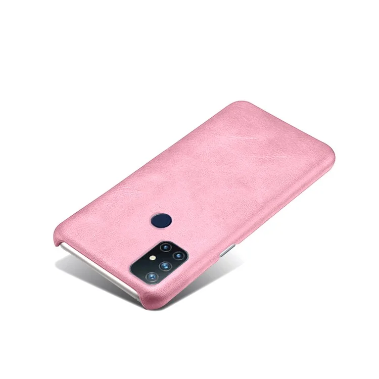 PU Кожаный Чехол Для Мобильного Телефона Для PU Для Обложки OnePlus Nord N10 5G - Розовый