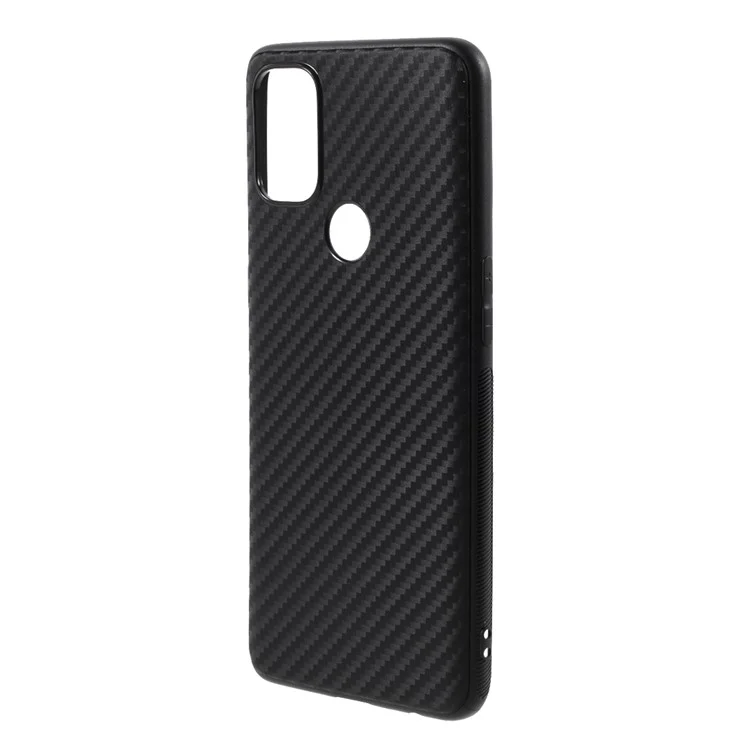 For OnePlus Nord N10 5G Case Carbon Fiber TPU Phone Shell