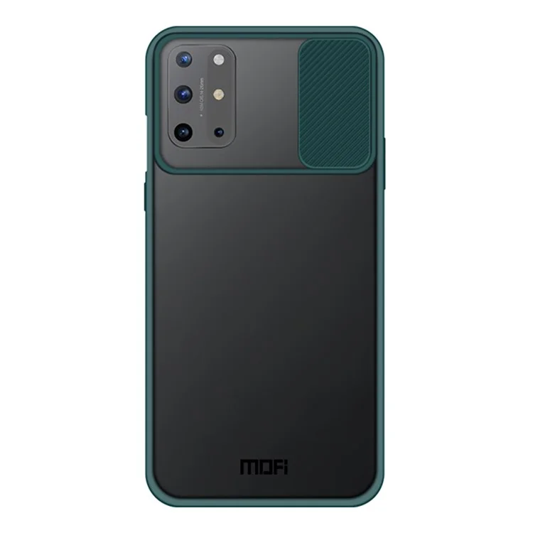 MOFI XINDUN Series Full Protection Shock-Absorbed Hybrid Case with Slide Lens Protective Cover for OnePlus 8T - Green