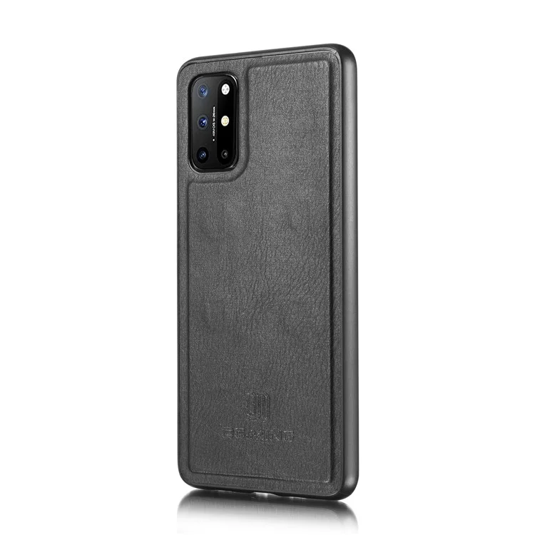 Dg.. Ming Wallet Split Couro Capa Destacável 2-em-1 PC Voltar Caso Para ONEPLUS 8T - Preto