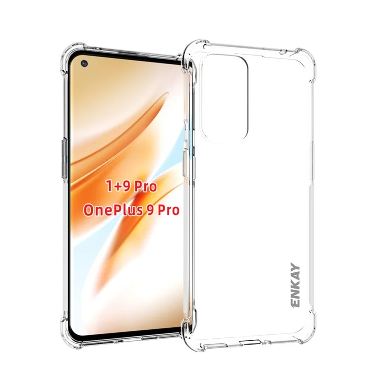 Funda protectora HAT PRINCE ENKAY ENK-PC100 para OnePlus 9 Pro, antideslizan te, con cojín en las cuatro esquinas y amortiguación de golpes