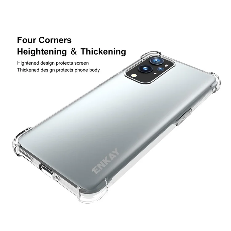 Hat Prince Enkay Enk-pc100 Anti-slip 4 Corners Cuscino Copertura a Fridulla Shock Sher TPU Per OnePlus 9 Pro