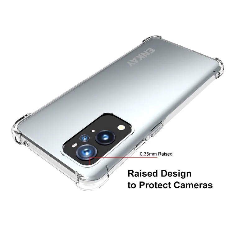 Funda protectora HAT PRINCE ENKAY ENK-PC100 para OnePlus 9 Pro, antideslizan te, con cojín en las cuatro esquinas y amortiguación de golpes