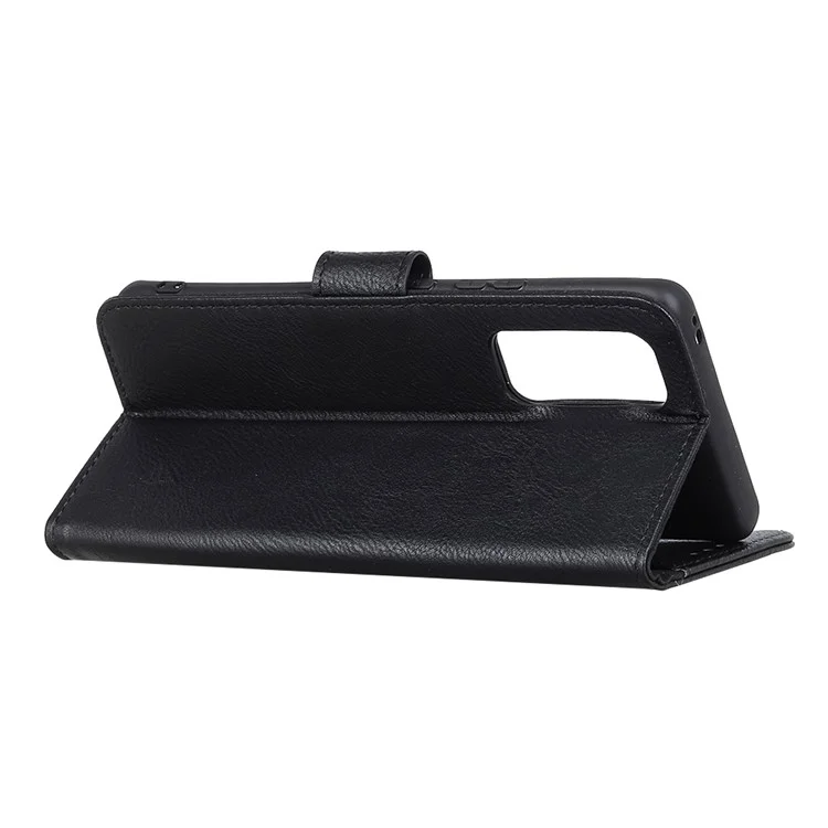 Cubierta de Cuero Khazneh Wallet Stand Para OnePlus 9 Pro Case - Negro